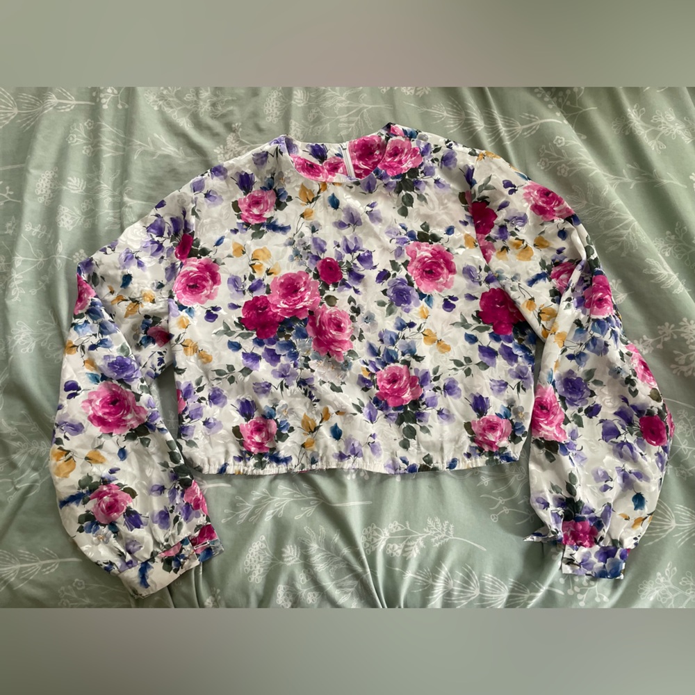 Vintage Silk top that is breezy and easy to layer and sure to stand out